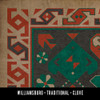 Williamsburg Traditional Clove - vinyl floor cloth swatch sample