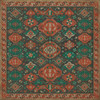 Williamsburg Traditional Clove - vinyl floor cloth image for all square sizes