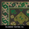 Williamsburg Traditional Dill - vinyl floor cloth swatch sample