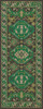 Williamsburg Traditional Dill - vinyl floor cloth sizes 30x75, 36x90