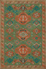 Williamsburg Traditional Mace - vinyl floor cloth image for all rectangle sizes