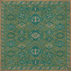 Williamsburg Traditional Mint - vinyl floor cloth image for all square sizes
