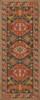 Traditional Paprika - vinyl floor cloth sizes 30x75, 36x90