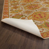 Williamsburg Traditional Saffron - vinyl floor cloth underside