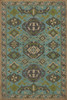 Williamsburg Traditional Stone Blue - vinyl floor cloth image for all rectangle sizes