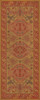 Williamsburg Traditional Turmeric - vinyl floor cloth size 36x90