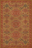 Williamsburg Traditional Turmeric - vinyl floor cloth image for all rectangle sizes 