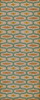 Williamsburg Wavy Lines Austen - vinyl floor cloth size 36x90