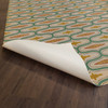 Williamsburg Wavy Lines Austen - vinyl floor cloth underside 
