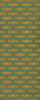 Williamsburg Wavy Lines Defoe - vinyl floor cloth sizes 30x75, 36x90