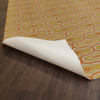 Williamsburg Wavy Lines Goldsmith - vinyl floor cloth underside