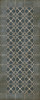 Williamsburg Woven Albemarle - vinyl floor cloth sizes 30x75, 36x90