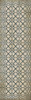 Williamsburg Woven Augusta - vinyl floor cloth sizes 24x77, 30x96, 36x115
