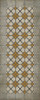 Williamsburg Woven Prince Edward - vinyl floor cloth size 36x90 runner