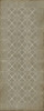 Williamsburg Woven Rockingham - vinyl floor cloth size 36x90