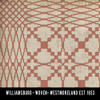 Williamsburg Woven Westmoreland - vinyl floor cloth swatch sample