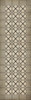 Williamsburg Woven York - vinyl floor cloth size 36x115