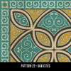 Pattern 25 Augustus - vinyl floor cloth swatch sample