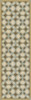 Pattern 25 Gustav - vinyl floor cloth 24x77, 30x96, 26x83, 36x115