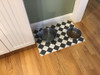 High Fidelity used as a pet bowl mat