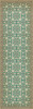 Classic Pattern 55 As the Clouds Go By - vinyl floor cloth sizes 26x83, 36x115