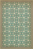 Classic Pattern 55 As the Clouds Go By - vinyl floor cloth sizes 20x30, 24x36, 30x44, 38x56