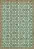 Classic Pattern 55 As the Clouds Go By - vinyl floor cloth sizes 96x140, 120x175