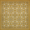 Classic Pattern 55 Busy as a Bee - vinyl floor cloth sizes 36x36, 48x48