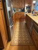 Classic Pattern 55 Busy as a Bee - vinyl floor cloth 36x115 as used in a kitchen 
