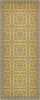 Classic Pattern 55 The Last Straw - vinyl floor cloth sizes 30x75, 36x90