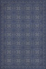 Pattern 28 Indigo Bandana - vinyl floor cloth sizes 20x30, 24x36, 30x44, 38x56