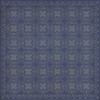 Pattern 28 Indigo Bandana - vinyl floor cloth sizes 60x60, 72x72, 84x84