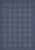 Pattern 28 Indigo Bandana - vinyl floor cloth size 84x120