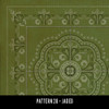 Pattern 28 Jaded - vinyl floor cloth sample swatch