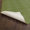 Pattern 28 Jaded - vinyl floor cloth underside 