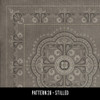 Pattern 28 Stilled - vinyl floor cloth swatch sample