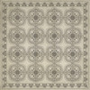 Pattern 28 Silent - vinyl floor cloth sizes 36x36, 48x48