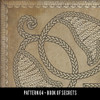 Pattern 64 Book of Secrets - vinyl floor cloth swatch sample