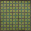 Classic Pattern 54 All Systems Go - vinyl floor cloth sizes 36x36, 48x48