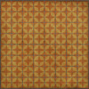 Classic Pattern 54 Fireball - vinyl floor cloth sizes 84x84, 96x96, 120x120