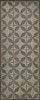 Classic Pattern 54 Galactic - vinyl floor cloth sizes 30x75, 36x90