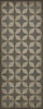 Classic Pattern 54 Gravitational Pull - vinyl floor cloth sizes 30x75, 36x90