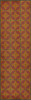 Classic Pattern 54 Mars Rising - vinyl floor cloth sizes 24x77, 30x96, 26x83, 36x115