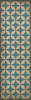 Classic Pattern 54 Satellite - vinyl floor cloth sizes 24x77, 30x96, 26x83, 36x115