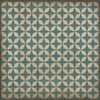 Classic Pattern 54 Satellite - vinyl floor cloth sizes 96x96, 120x120