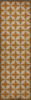 Classic Pattern 54 Supernova - vinyl floor cloth sizes 24x77, 30x96, 26x83, 36x115