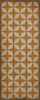 Classic Pattern 54 Supernova - vinyl floor cloth sizes 30x75, 36x90