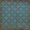 Classic Pattern 54 Blue Moon - vinyl floor cloth sizes 36x36, 48x48