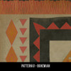 Pattern 61 Bohemian - vinyl floor cloth sample swatch