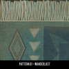 Pattern 61 Wanderlust - vinyl floor cloth swatch sample